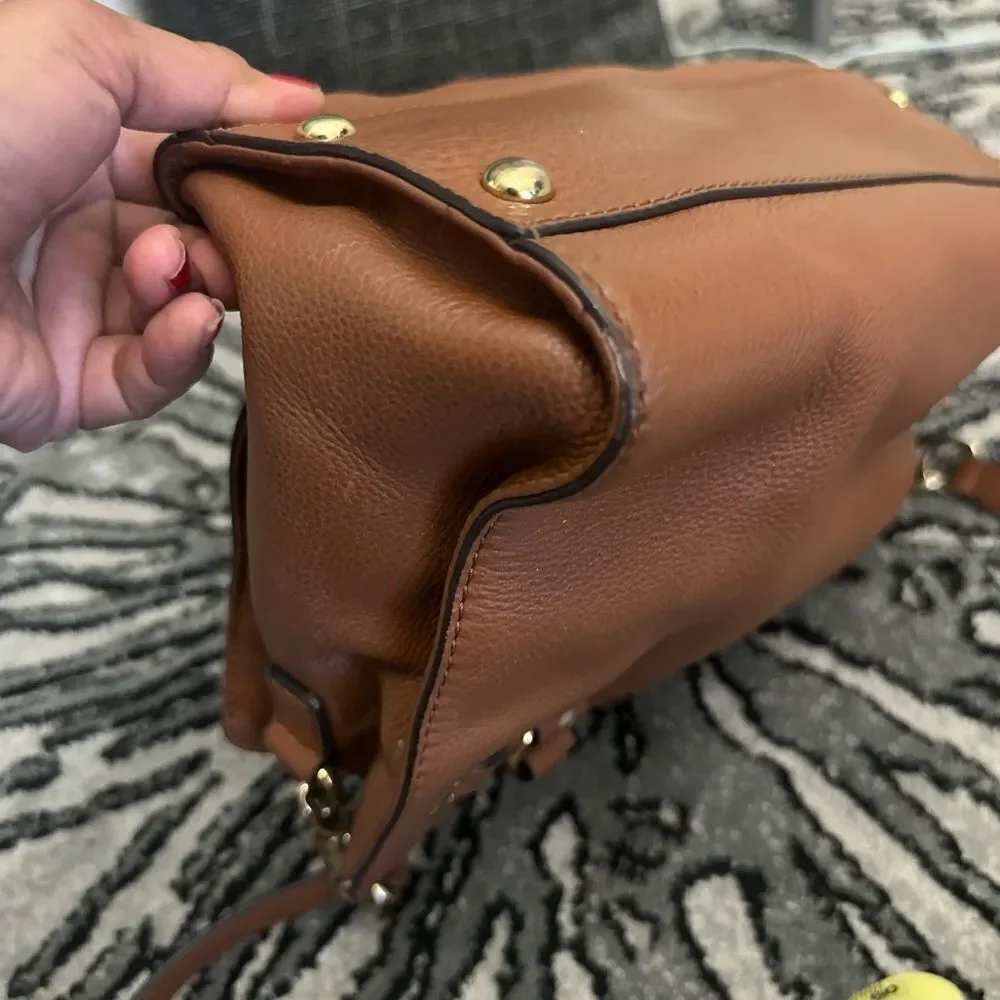 Michael Kors Brown Hamilton Leather Satchel